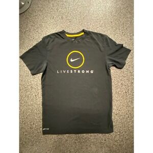 Nike Livestrong Dri-FIT T-Shirt Mens Small Graphic Tee‎ Short Sleeve
